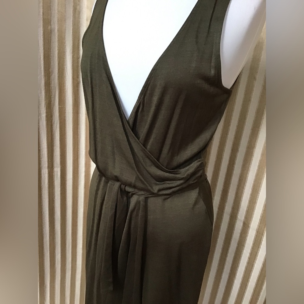 Ralph Lauren Retro Raw Silk Sleeveless Dress
